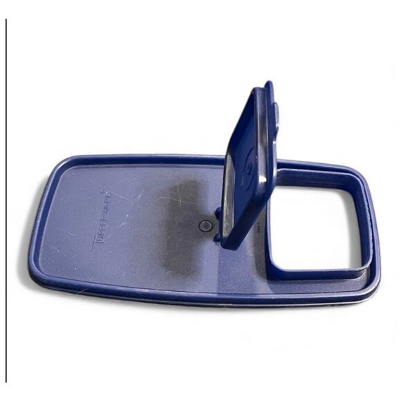 Tupperware Blue Replacement Lid Seal 1589 Fits Large Cereal Keeper 1588 Navy - Picture 3 of 5